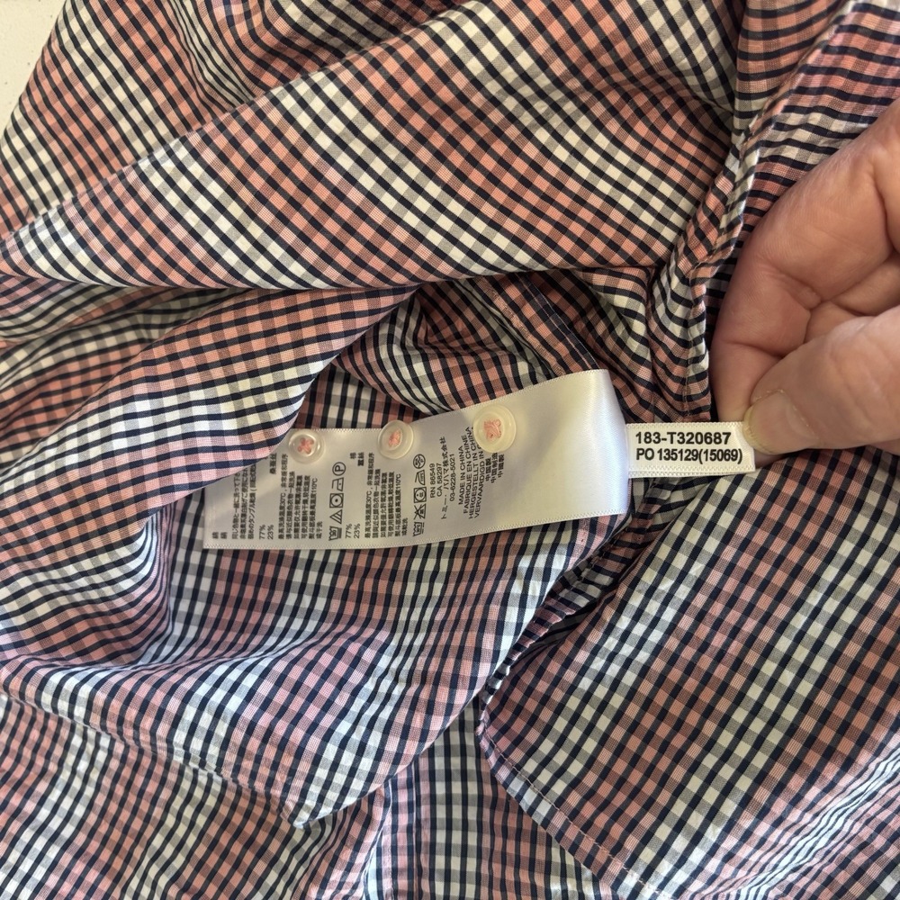 Tommy Bahama Shirt Mens M Silk Blend Long Sleeve Button Down Striped Plaid - Picture 9 of 10